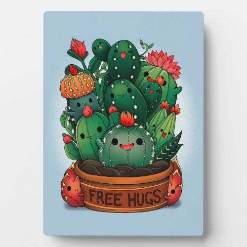 Free Hugs Succulents Plaque