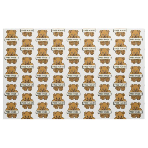 Free Hugs Teddy custom color fabric