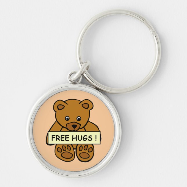 Free Hugs Teddy key chains (Front)