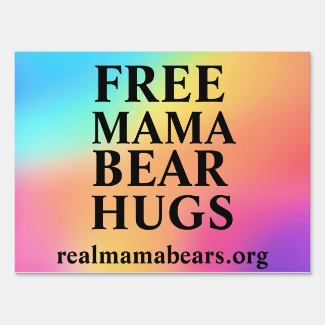 Free Hugs Two Sided Medium Sign (Back)