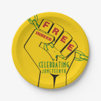 Free Indeed JUNETEENTH Paper Plates