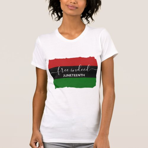 FREE INDEED Pan African JUNETEENTH T_Shirt
