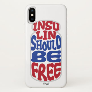Free Insulin [RWB] iPhone XS Case