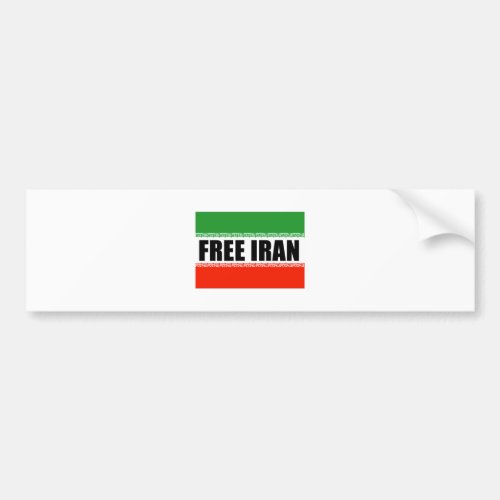 FREE IRAN BUMPER STICKER