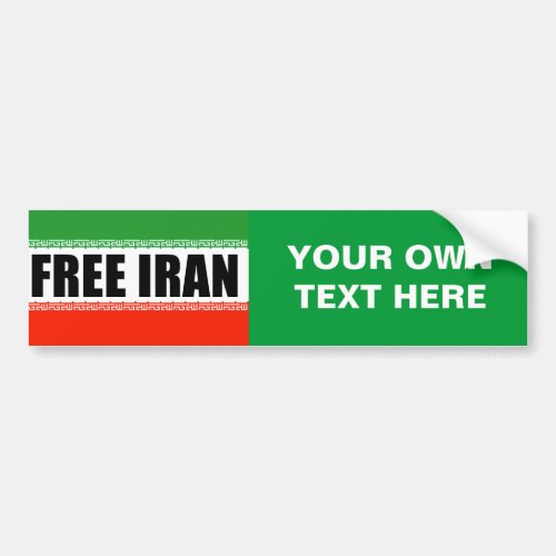 FREE IRAN BUMPER STICKER