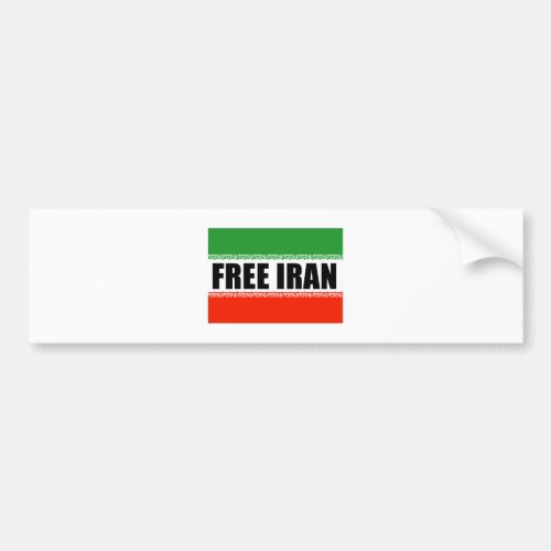 FREE IRAN BUMPER STICKER