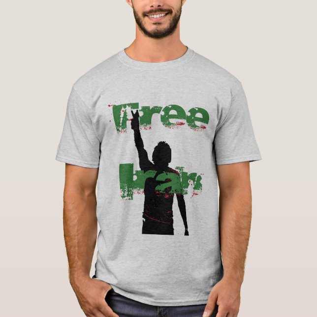 Free Iran green T-Shirt (Front)