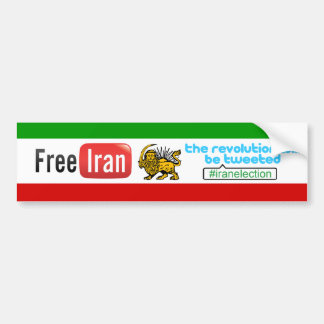 Free Iran: #iranelection Revolution Bumper Sticker