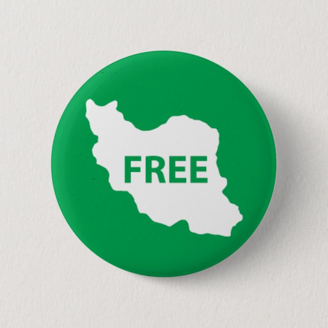 Free Iran Pinback Button (Front)