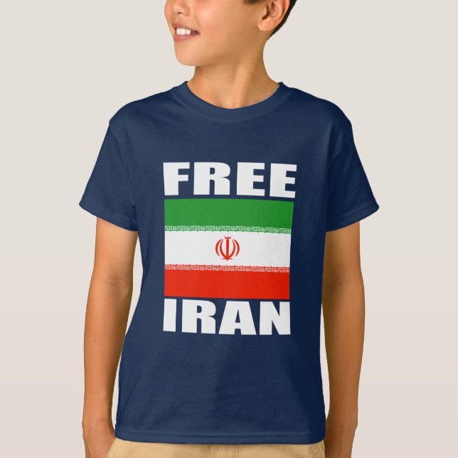 Free Iran T-shirt white (Front)