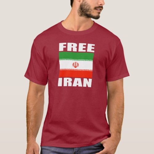 Free Iran T_shirt white