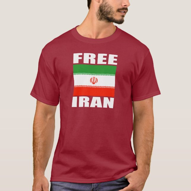 Free Iran T-shirt white (Front)