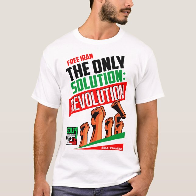 FREE IRAN Woman, Life, Freedom T-Shirt (Front)