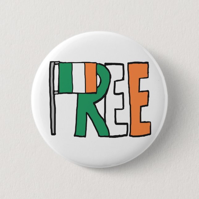 Free Ireland Button (Front)
