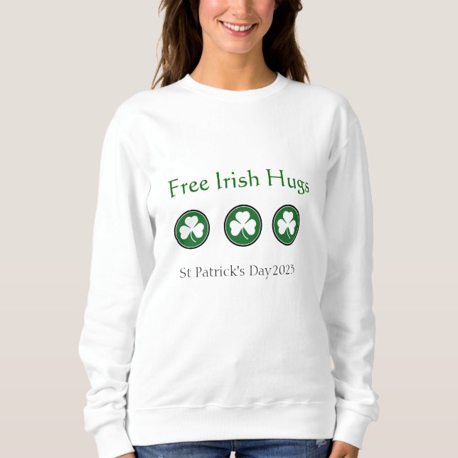 Free Irish Hugs Toddlers T-Shirt Hoodie (Front)