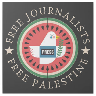Free Jounalists Free Palestine Gallery Wrap