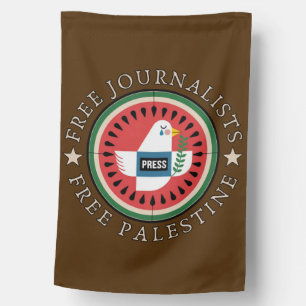 Free Jounalists Free Palestine House Flag
