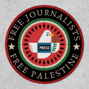 Free Jounalists Free Palestine Patch