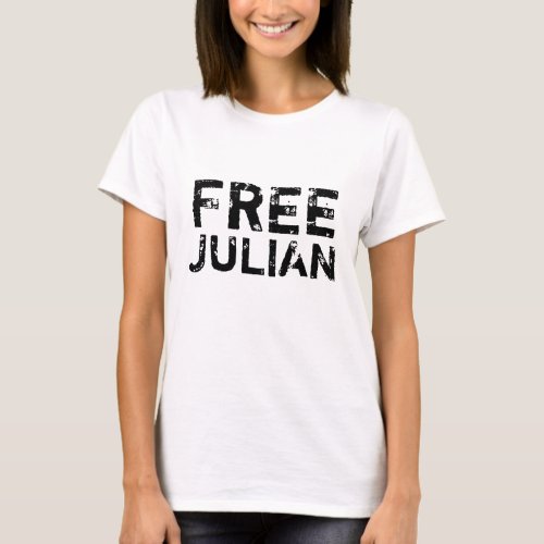 Free Julian Assange T_Shirt