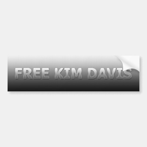 Free Kim Davis Bumper Sticker