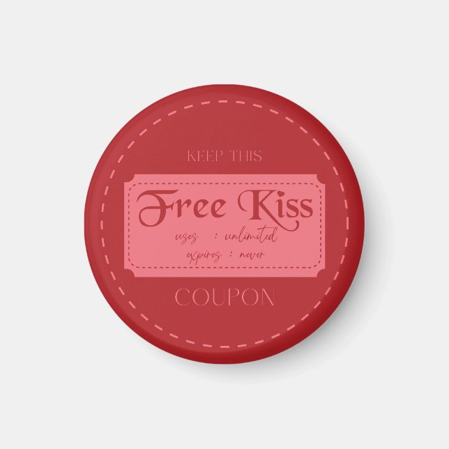Free kiss magnet (Front)