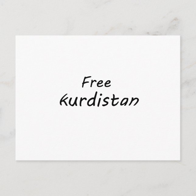Free Kurdistan Postcard (Front)