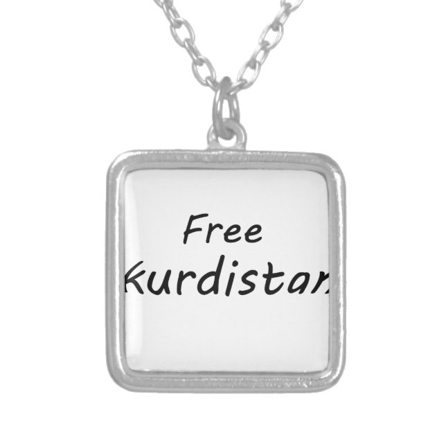 Free Kurdistan Silver Plated Necklace (Front)