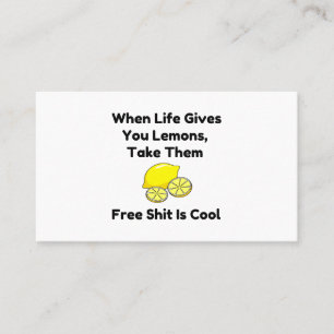 Free Lemons Business Card