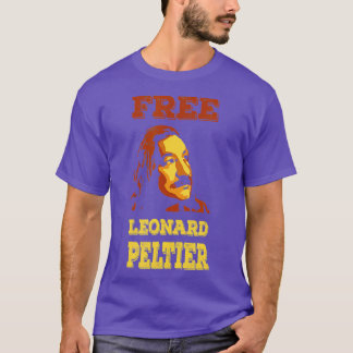 FREE LEONARD PELTIER vintage retro style T-Shirt