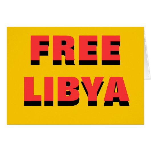 FREE LIBYA CARDS (Front Horizontal)