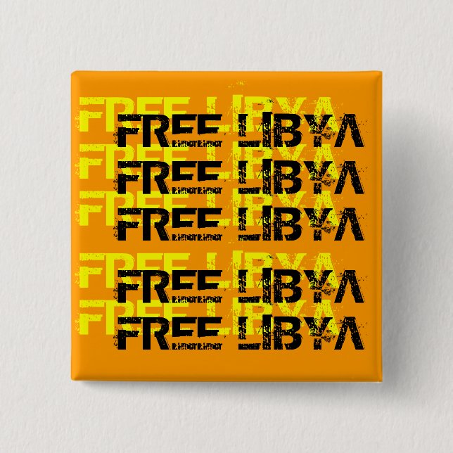 FREE LIBYA PINBACK BUTTON (Front)