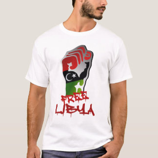 Free Libya protestors Libyan Independence flag T-Shirt