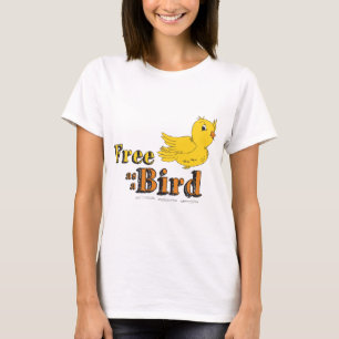 Free Like a Bird Free As A Bird Yellow Flying Bird T-Shirt