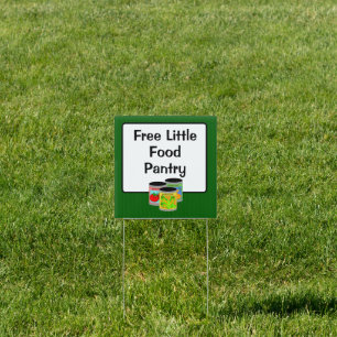 Free Little Food Pantry Yard Sign