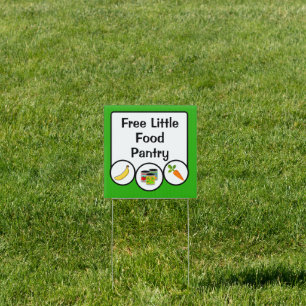 Free Little Food Pantry Yard Sign