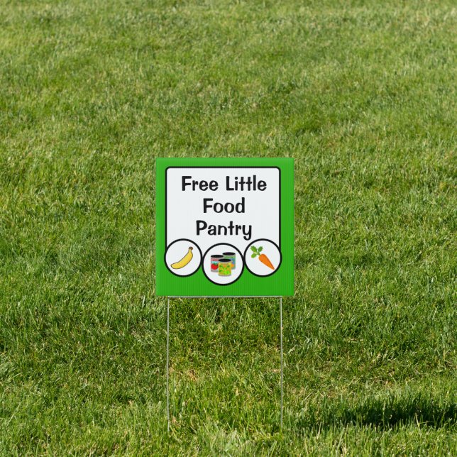 Free Little Food Pantry Yard Sign (Insitu)