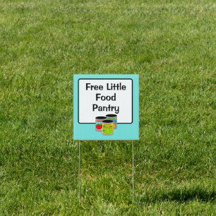 Free Little Food Pantry Yard Sign
