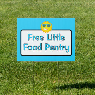 Free Little Food Pantry Yard Sign