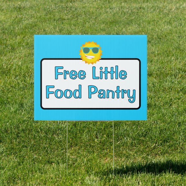 Free Little Food Pantry Yard Sign (Insitu)