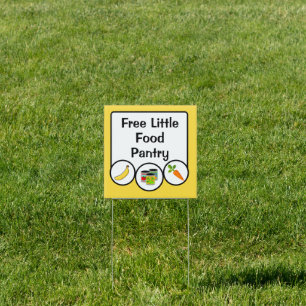 Free Little Food Pantry Yard Sign