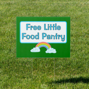 Free Little Food Pantry Yard Sign