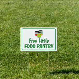 Free Little Food Pantry Yard Sign