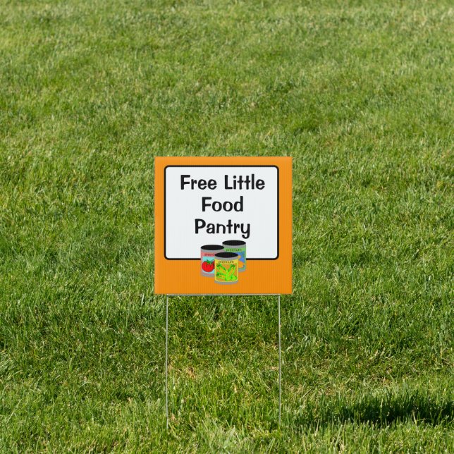 Free Little Food Pantry Yard Sign (Insitu)