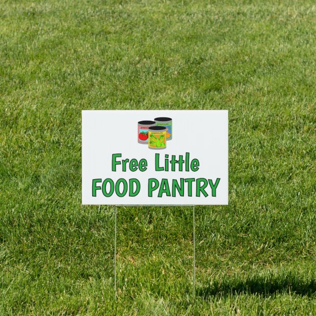 Free Little Food Pantry Yard Sign (Insitu)