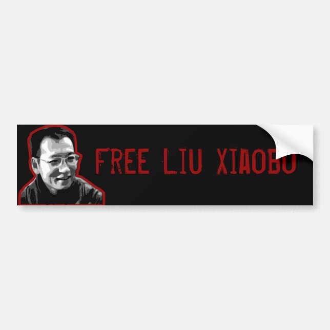 Free Liu Xiaobo Bumper Sticker (Front)