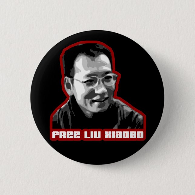 Free Liu Xiaobo Pinback Button (Front)