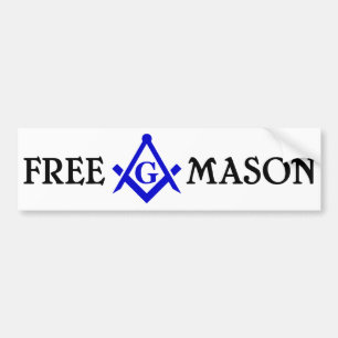 Free Mason Bumper Sticker