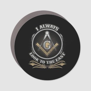 Free mason car magnet