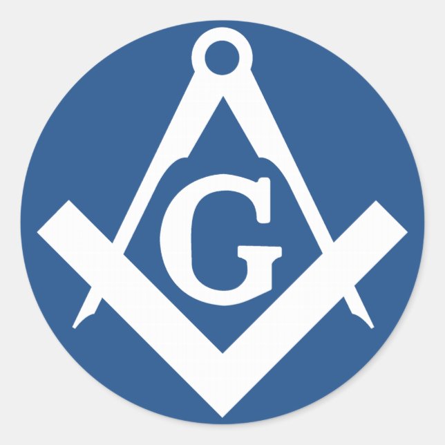 Free Mason Classic Round Sticker (Front)