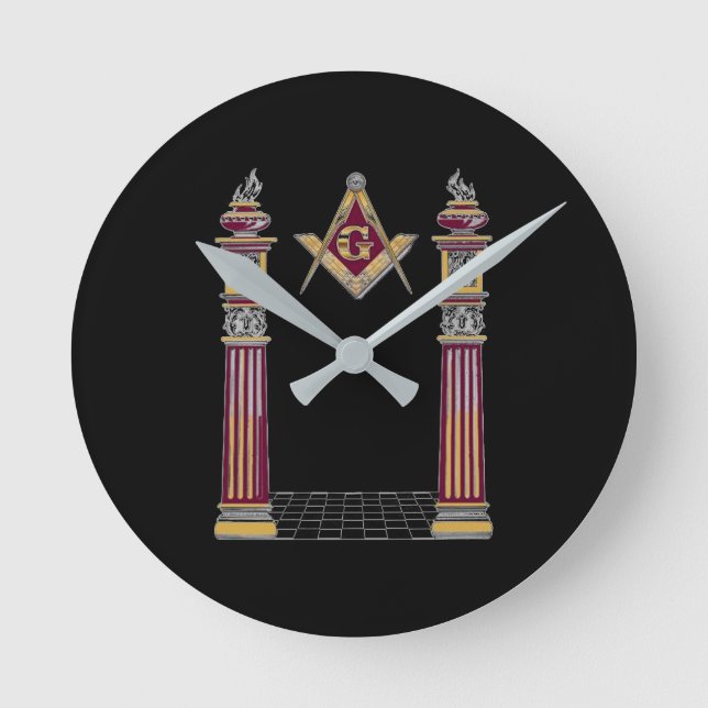 Free Mason Round Clock (Front)